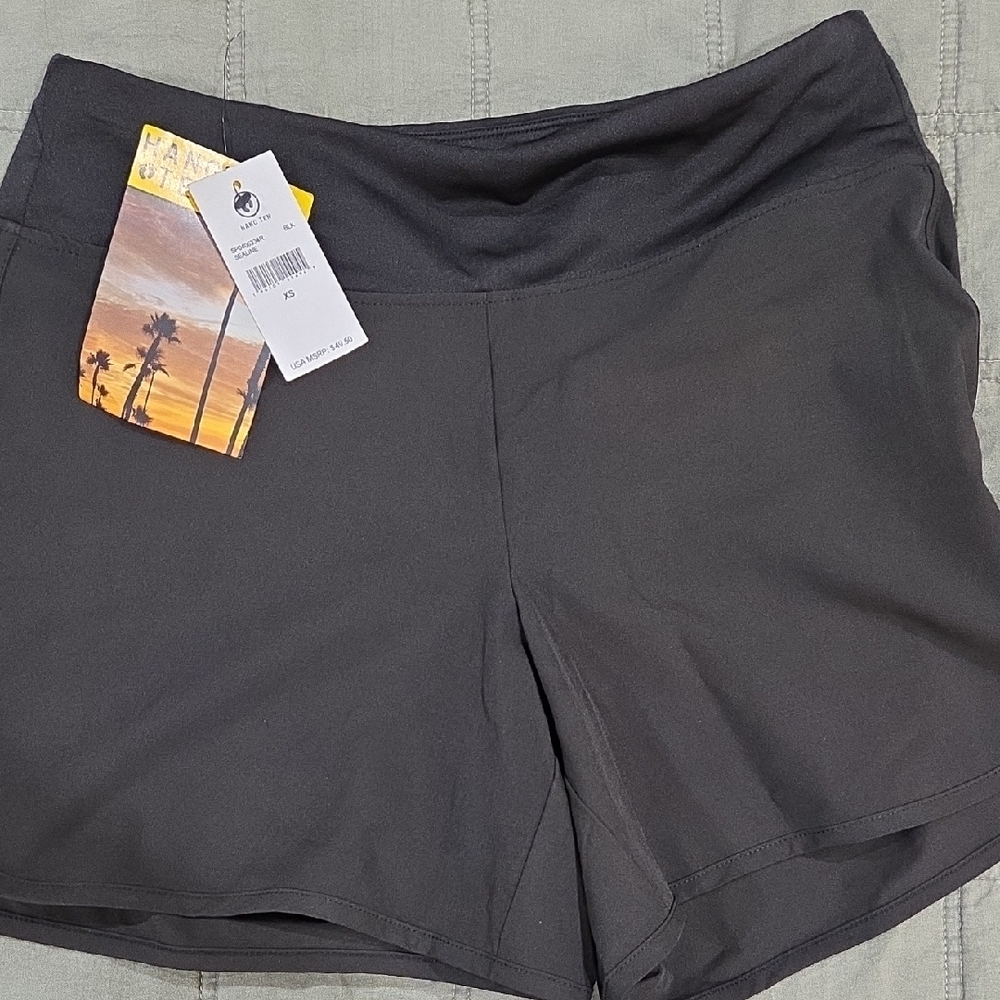 Hang Ten Black Swim Shorts Athletic Performance